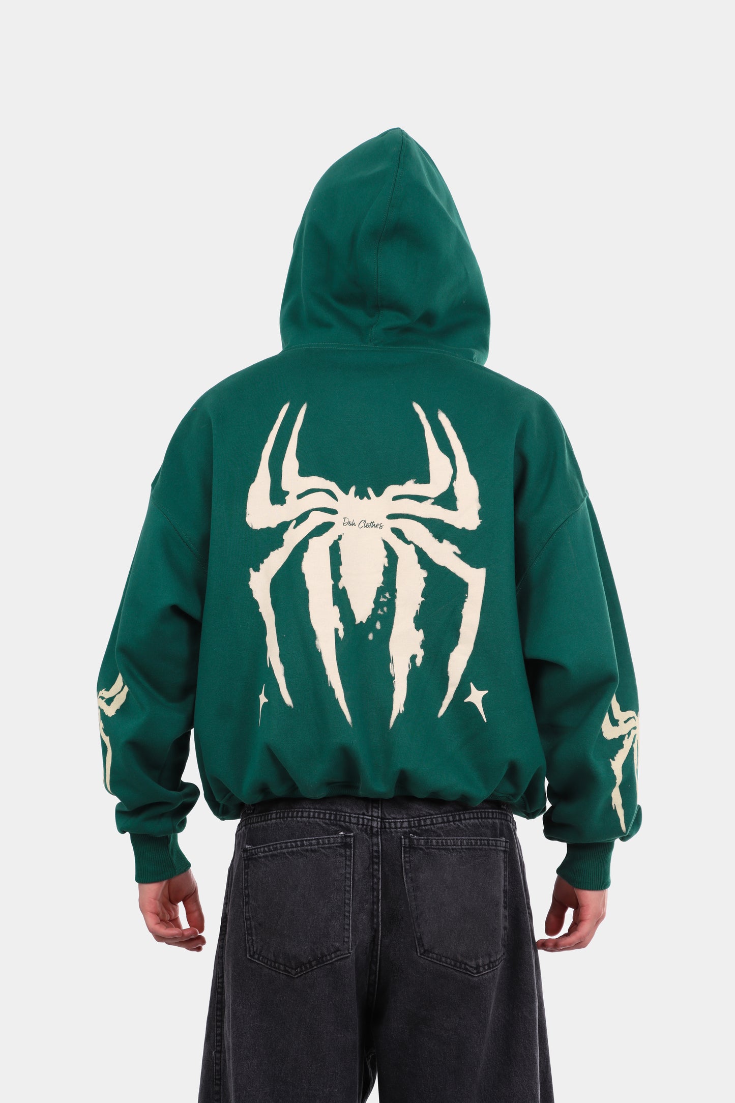SUDADERA CON CIERRE VERDE
