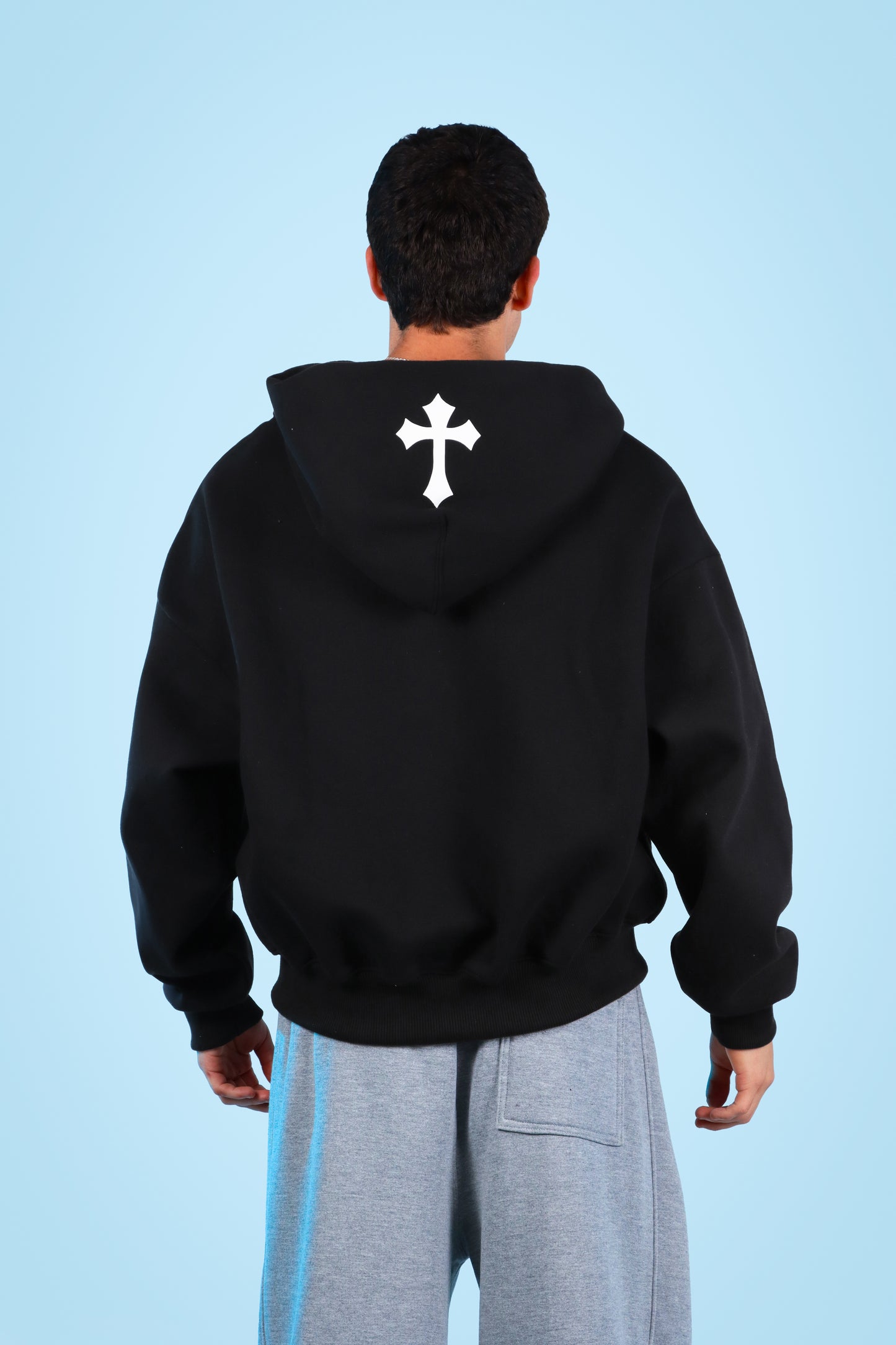 SUDADERA CON CIERRE FEEL NEGRO