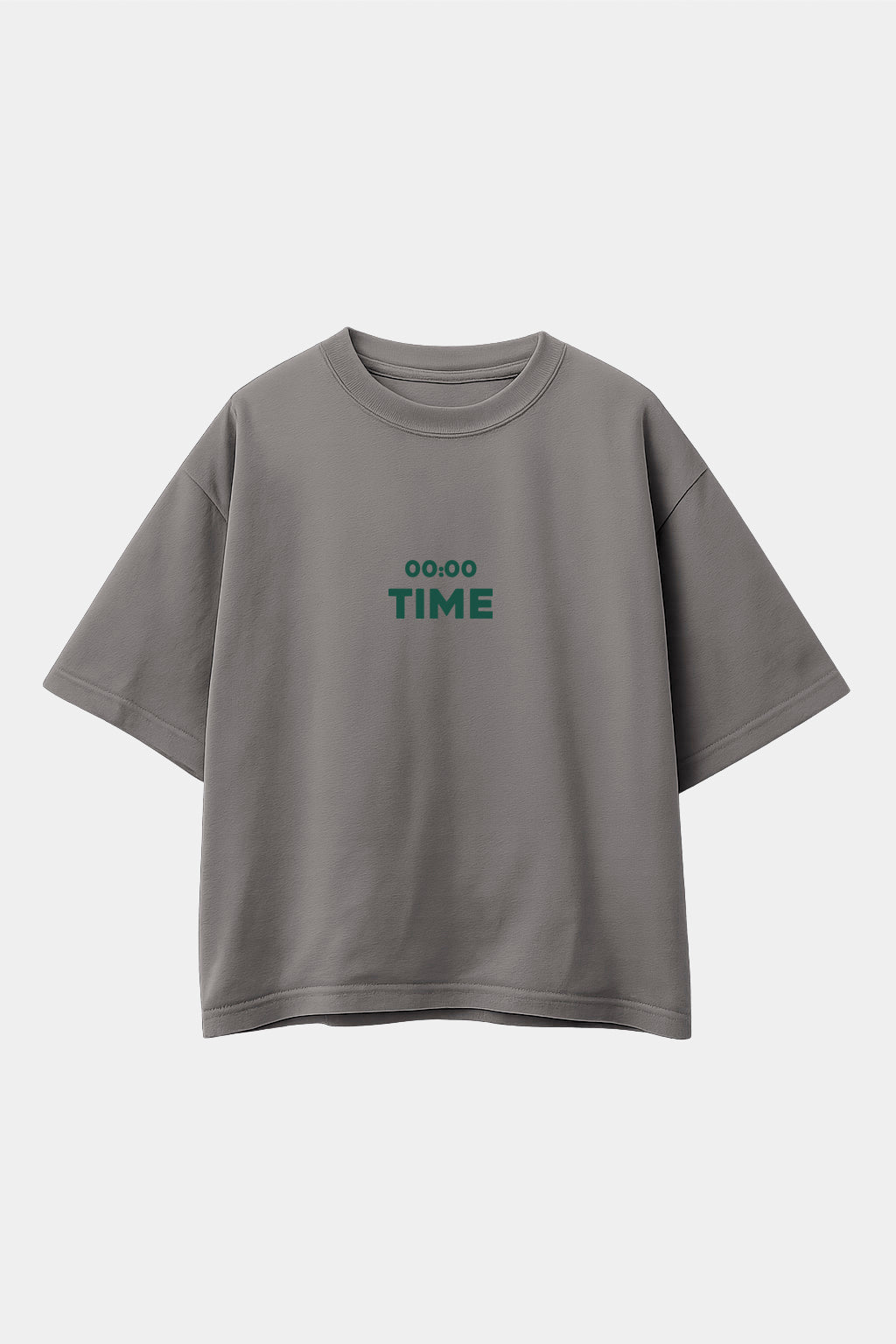 POLO OVERSIZE TIME GRIS