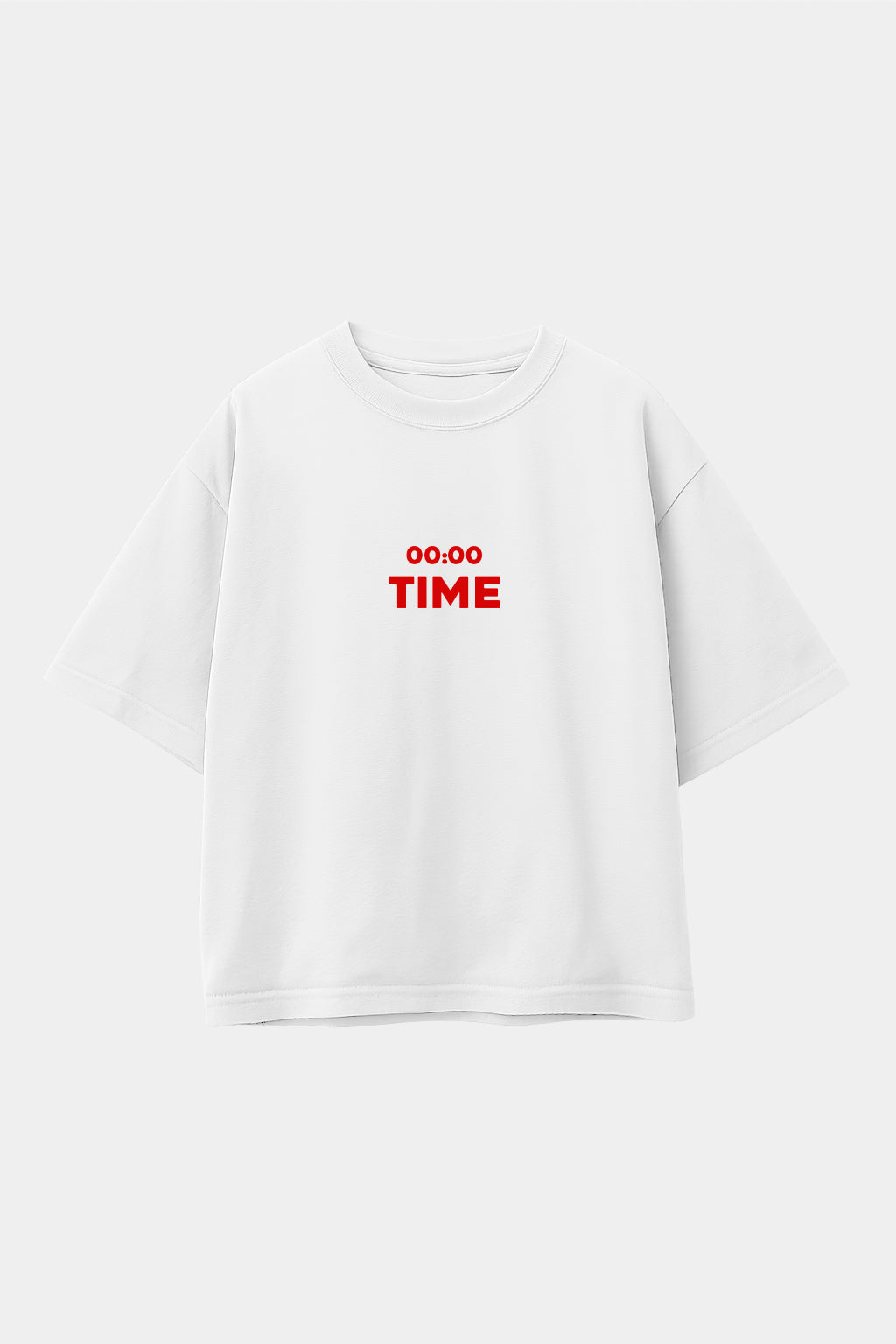 POLO OVERSIZE TIME BLANCO