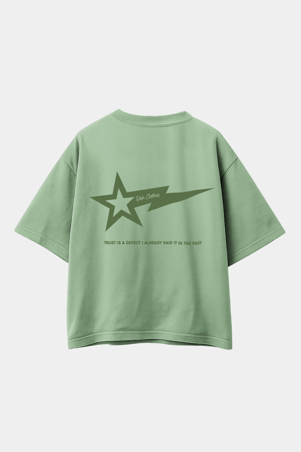 POLO OVERSIZE TRUST VERDE AGUA