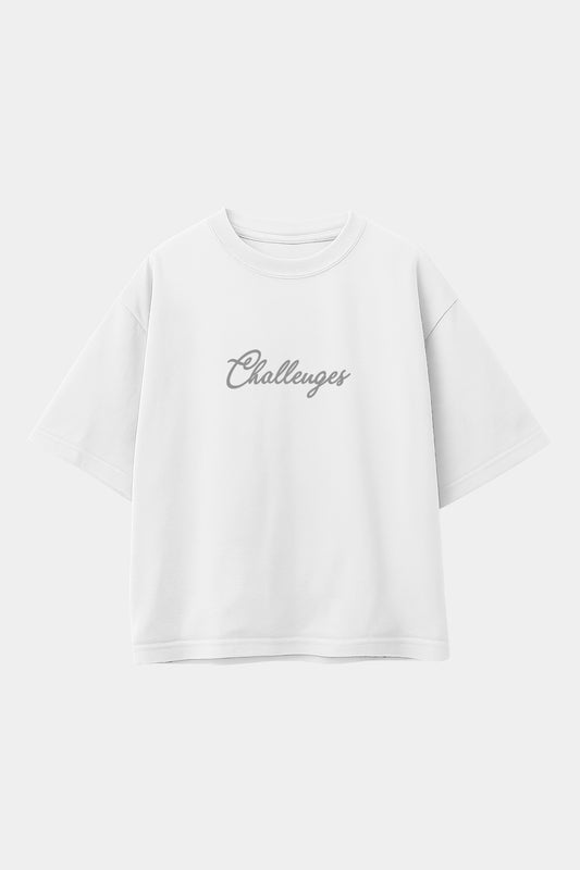 POLO OVERSIZE CHALLENGE BLANCO