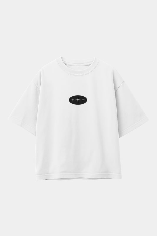 POLO OVERSIZE ESTRELLA BLANCO