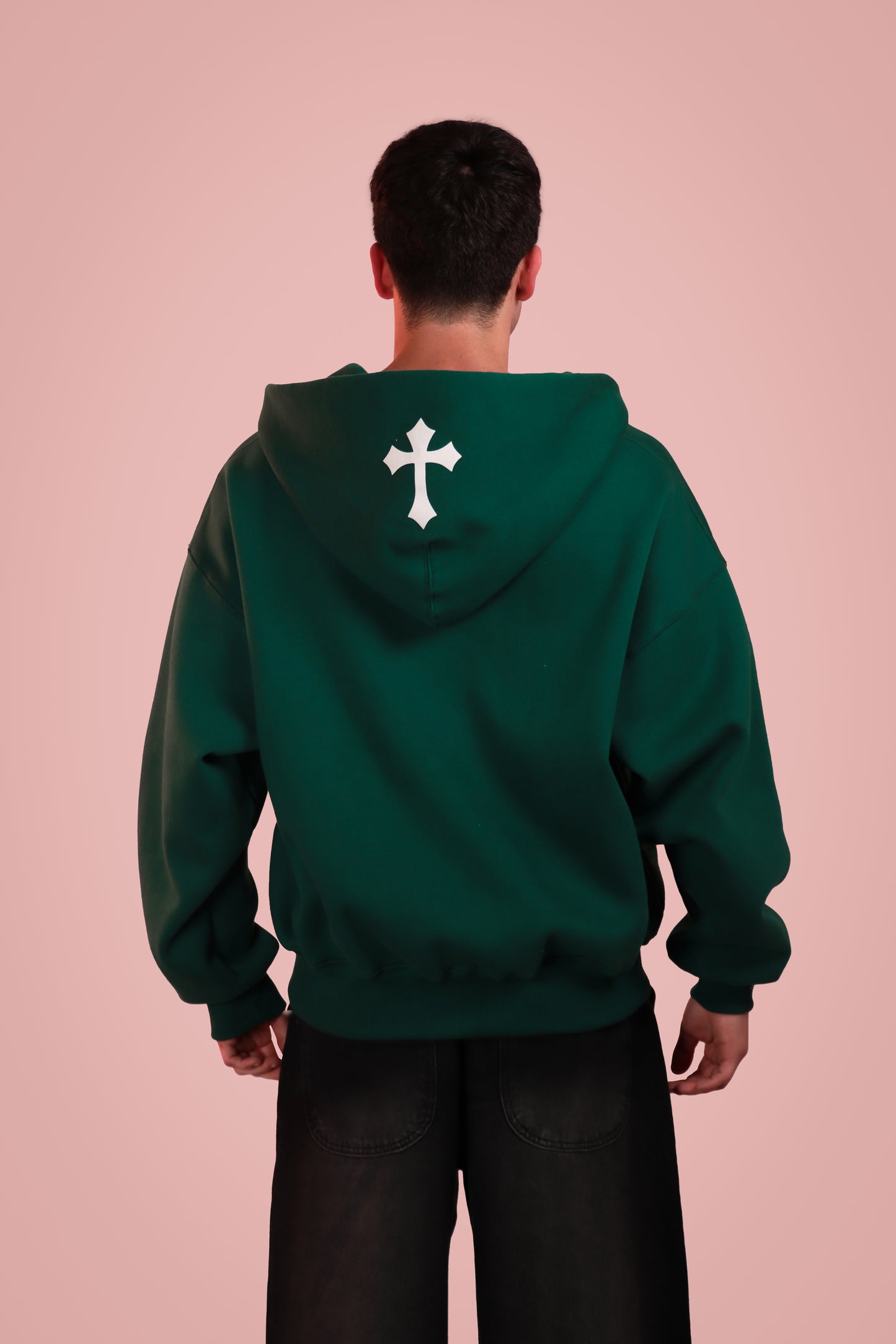 SUDADERA CON CIERRE FEEL VERDE