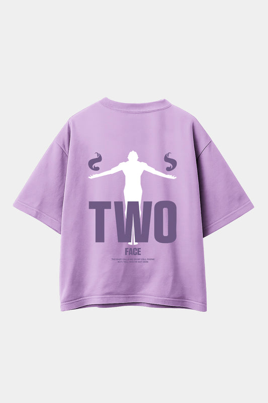 POLO OVERSIZE FACE LILA