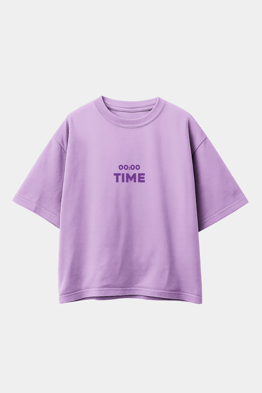 POLO OVERSIZE TIME LILA