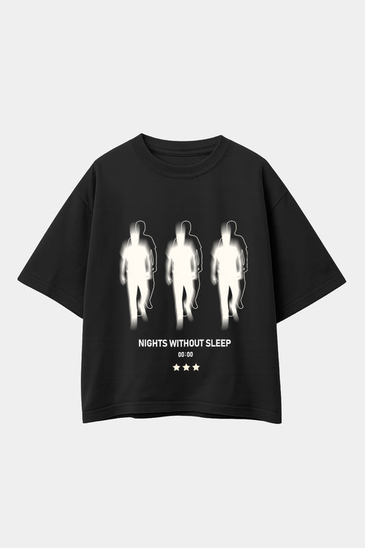 POLO OVERSIZE SLEEP NEGRO