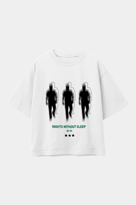 POLO OVERSIZE SLEEP BLANCO
