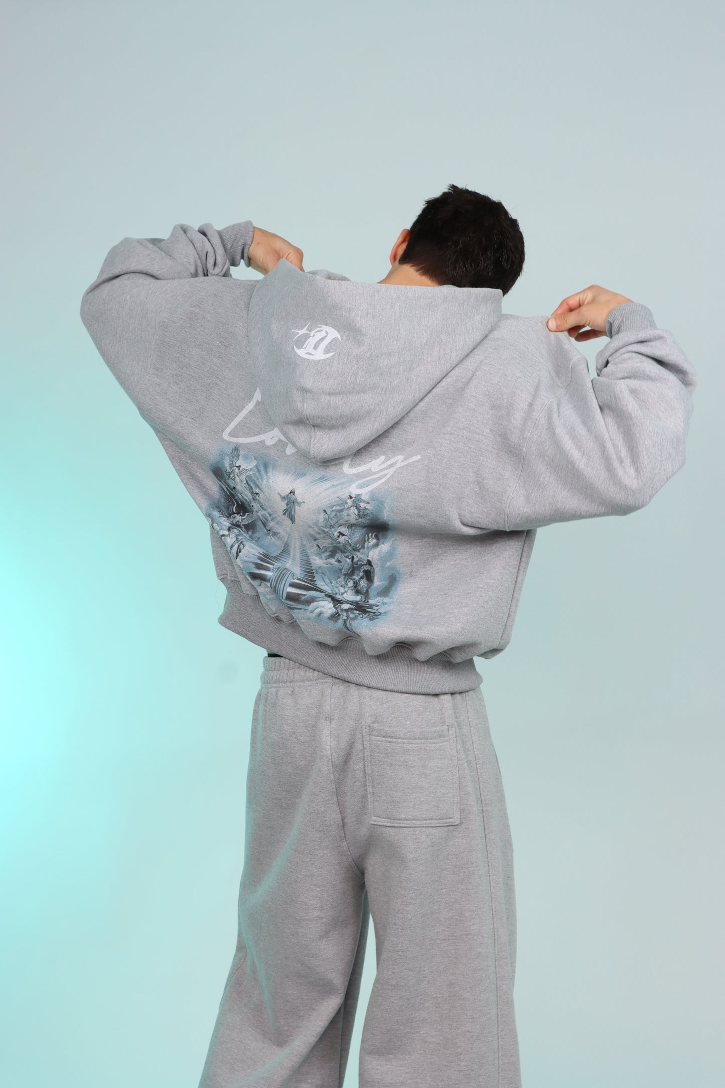 SUDADERA CON CIERRE GRIS